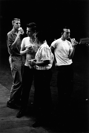 Teens, c.1959-1962Teenage boys with sodas.Photo: Joseph Sterling 