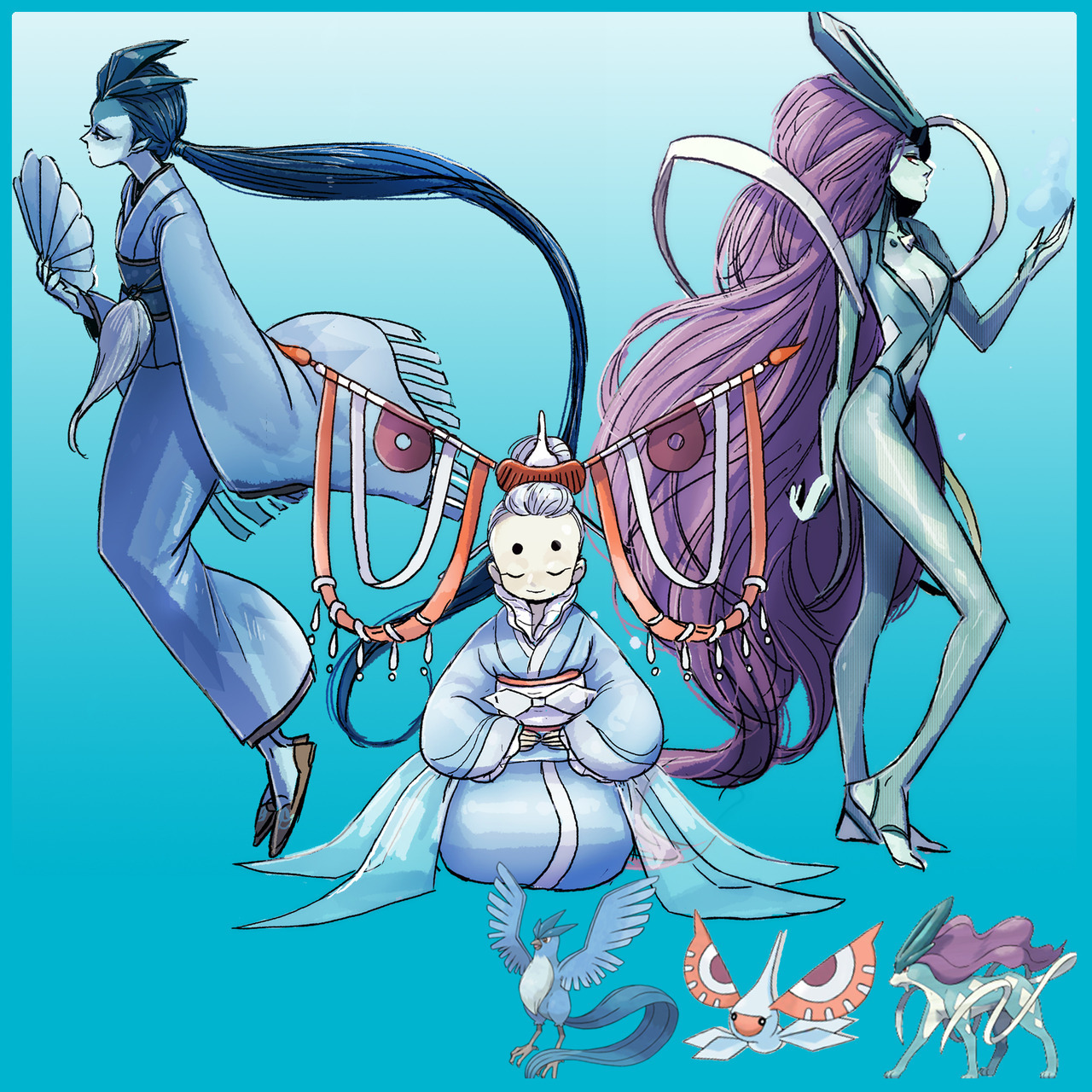 tamtamdi:      💎  ❄️💎Blue Pokémon💎❄️   💎     Collected some