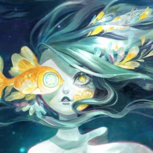 sillyjellieart:  I Spy (again), with my little eye.Having trouble uploading a high quality working gif here, so for a better wip video, please check out my ArtStation.https://www.artstation.com/artwork/rwAmL