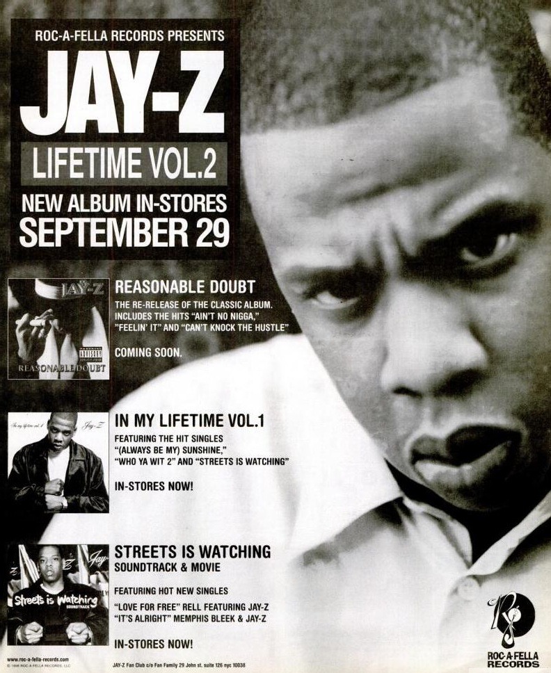 15 YEARS AGO TODAY |9/29/98| Jay-Z released his third album, Vol. 2… Hard Knock