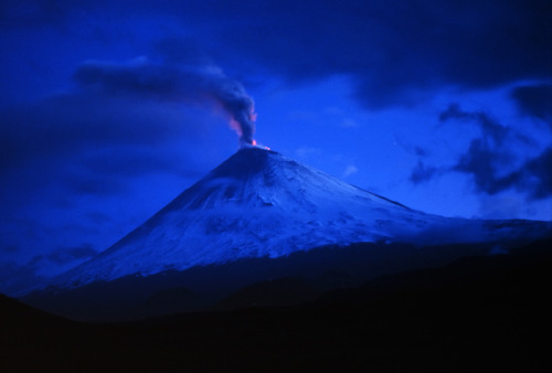 Eruption of Klyuchevskaya Sopka on Russia&rsquo;s Kamchatka Peninsula(summer 1993).  This i