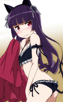 animal ears bra gokou ruri kanzaki hiro nekomimi