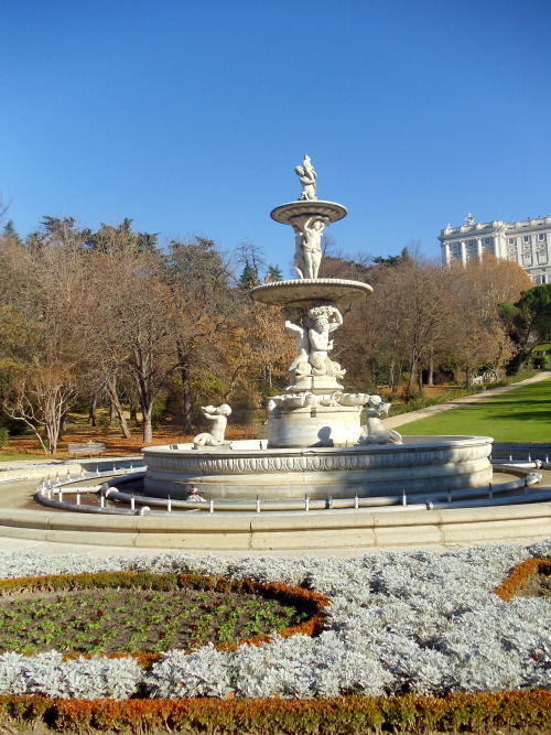 Campo del Moro (behind Palacio Real), Madrid, Spain.