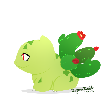 suguru:desert cacti bulbasaur ♥