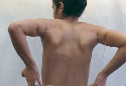 vjeranski:  Ana MendietaUntitled (Glass on Body), 1972Color photograph, 24 x 17 ¼ inches (60.96 x 43.82 cm) 