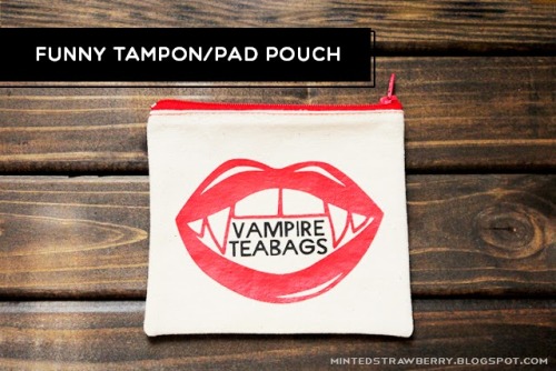 DIY Vampire Teabag Pouch with TemplateYou can use tee shirt transfer paper for this.Find the DIY Vam