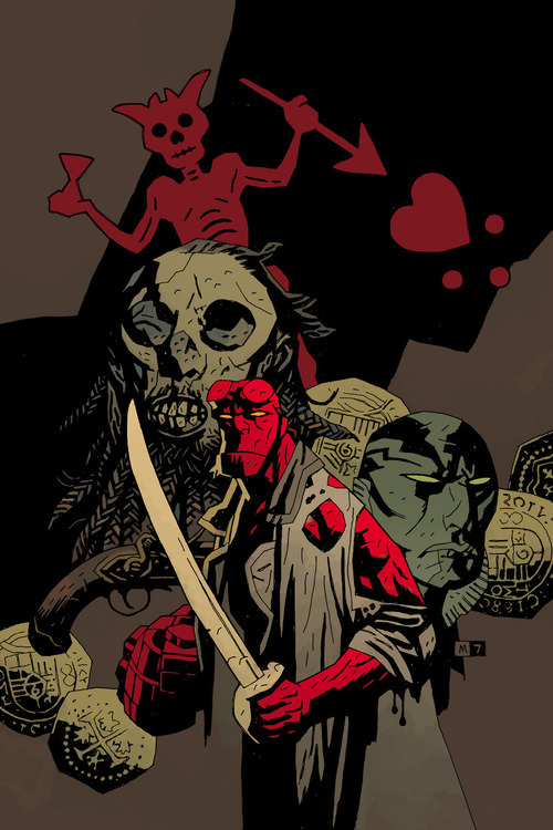 project-ragna-rok:In honour of September 19th being Talk Like a Pirate Day, here’s Mike Mignola’s co