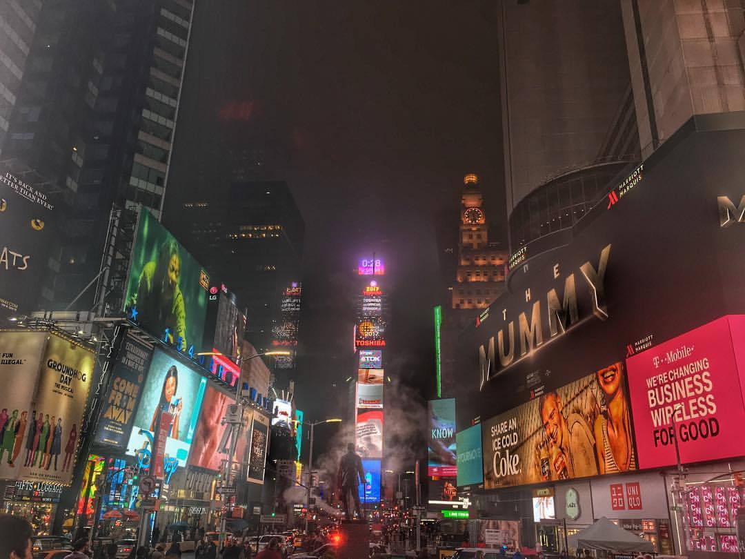 at Times Square, New York City
