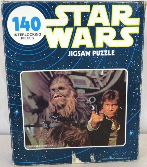 KENNER: 1977 STAR WARS Han Solo and Chewbacca Puzzle