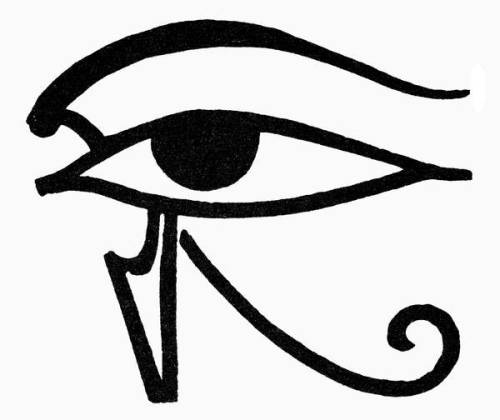 Eye of HorusWadjet (or Udjat), an ancient Egyptian symbol of the Eye of Horus, often thought to brin