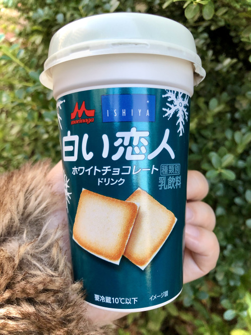 Shiroi koibito! A classic favorite from Hokkaido Prefecture, white chocolate drink version.