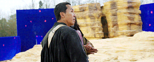 oscaricaas:Donnie Yen and Jiang Wen in Rogue One: Behind the Scenes