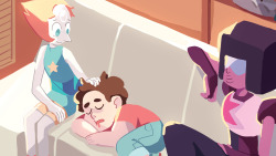 jonnali:  Sorry for not posting for so long…here’s a preview of a piece i did for the @togetherbreakfast2015 su fanzine!! 