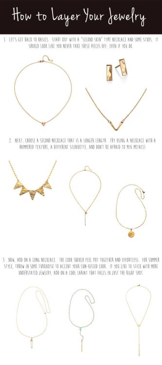 How to layer your jewelry Via