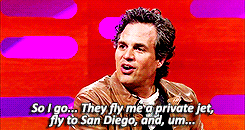 markoruffalo:  I went to Comic-Con. And it was a big deal, you see, top secret, they