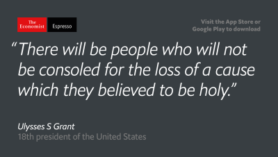 Our quote of the day is from former American president Ulysses S Grant