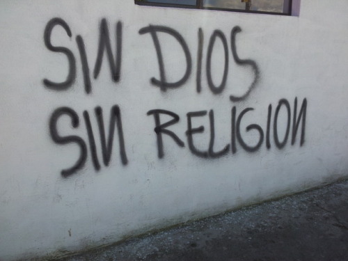 “Without god, without religion”