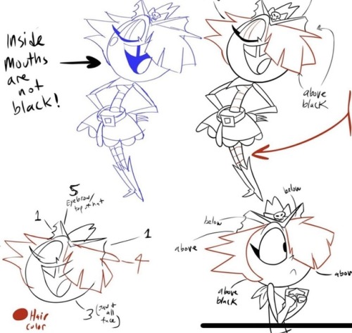 longgonegulch:Snippets from our “How To” guide for our brilliant clean up artists. Done in Flash CC.