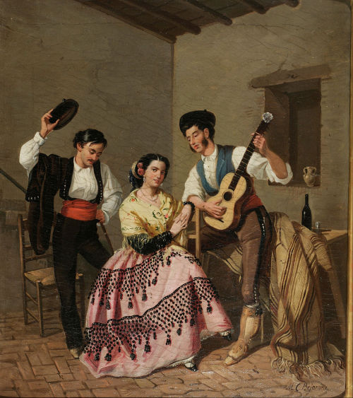 “La copla” by Manuel Cabral,, 1850-90