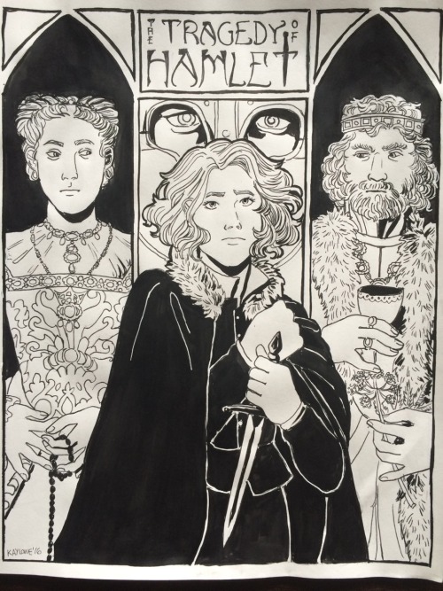 Master post of my gender bent hamlet drawings (I’m @stripedroseandsketchpads)