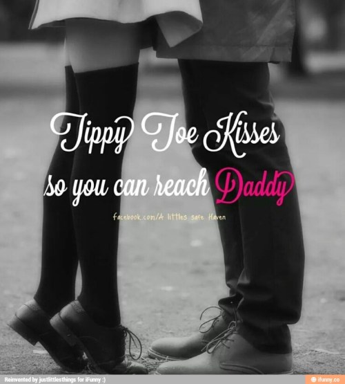 i love tippy toe kisses and with DADDY being over 6 feet tall i always have to be on my tippy toes.-