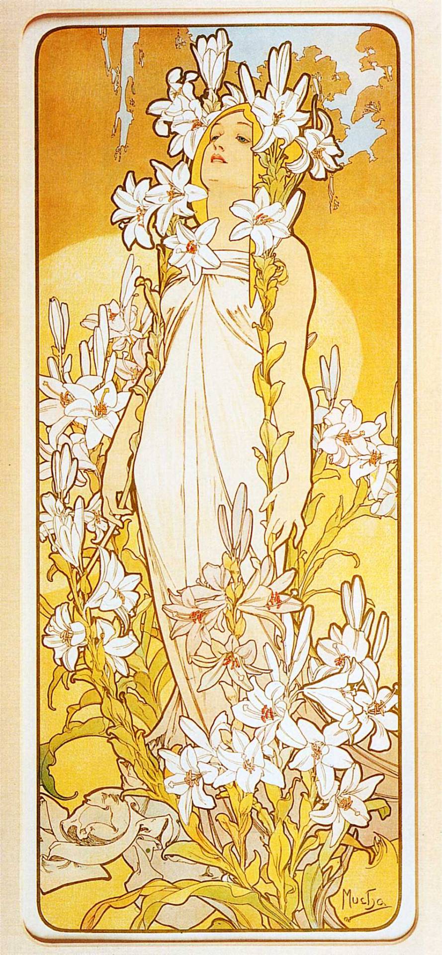 jeromeof:  Lily - Alphonse Mucha