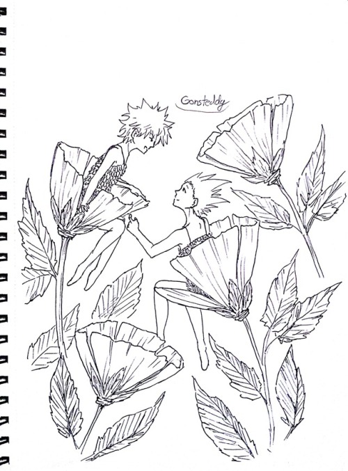 gons-teddy:Inktober Day 15 - I think I’ve started to get very fascinated with flowers