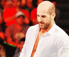 melzabelza:  Cesaro really seems to enjoy taking his shirt off in public… Not that