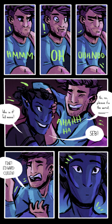 chafffer: Smh Sebastian never outgrew the 2009 vampire craze Sketchy lil gift comic for theartofknig