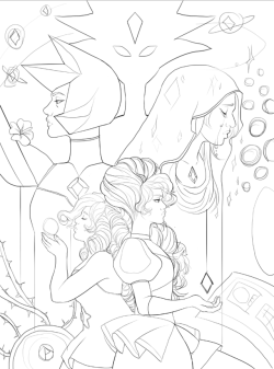 pastelfantastel:  Making a diamonds poster from Steven Universe! Please let me know if there’s anything you’d like me to make available otherwise :)