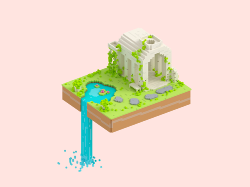 Voxel Garden RelicsHaven’t been making voxels lately so thought it’d be nice to get back