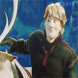 snovvqueen:Kristoff smiles                           ╰─ for/because of Anna                         