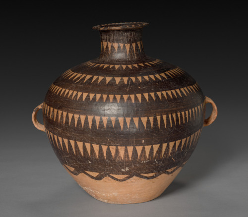 Urn with Triangular Patterns, c. 3300–c. 2000 BC, Cleveland Museum of Art: Chinese ArtSize: Overall: