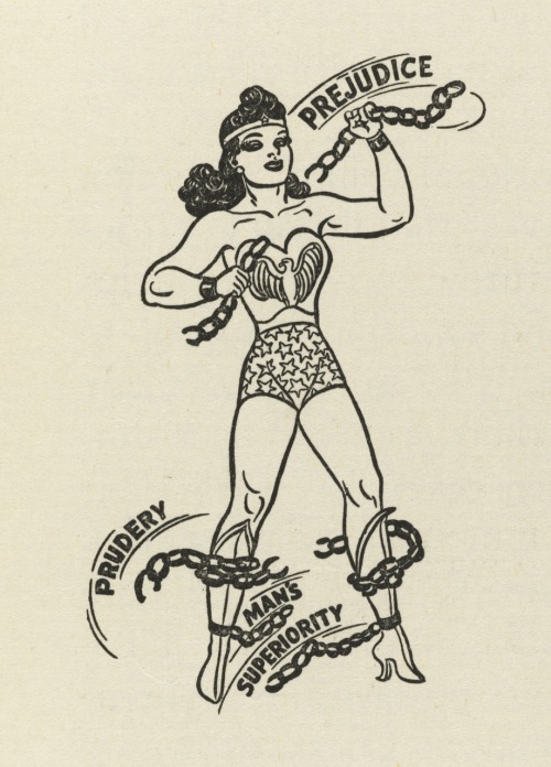 thefemdomdiary: boomerstarkiller67: Wonder Woman Unchained - art by Lou Rogers (1943) LOVE.