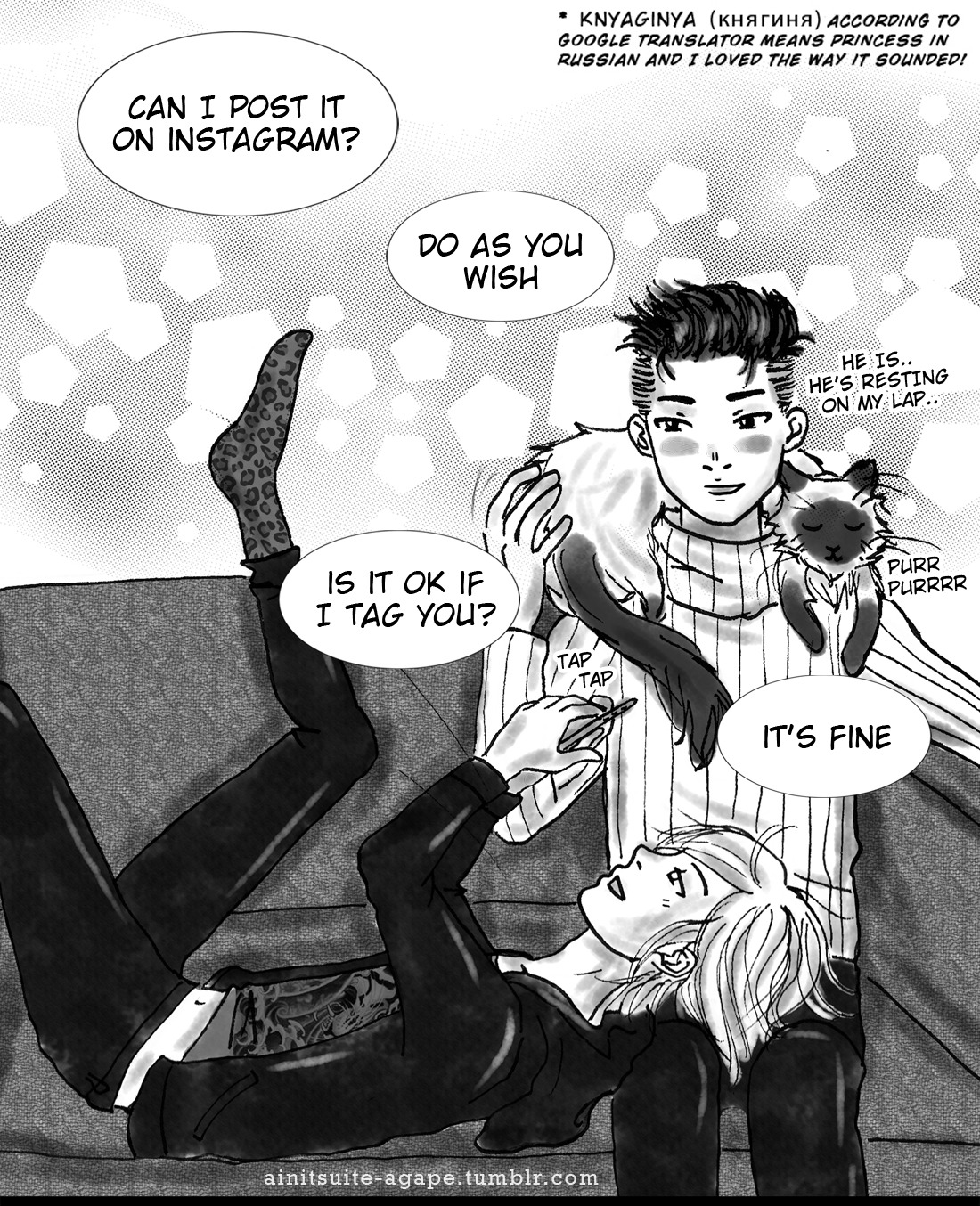 ainitsuite-agape:Yuri Plisetsky week DAY 5 - Social Network (19.03)It’s supposed