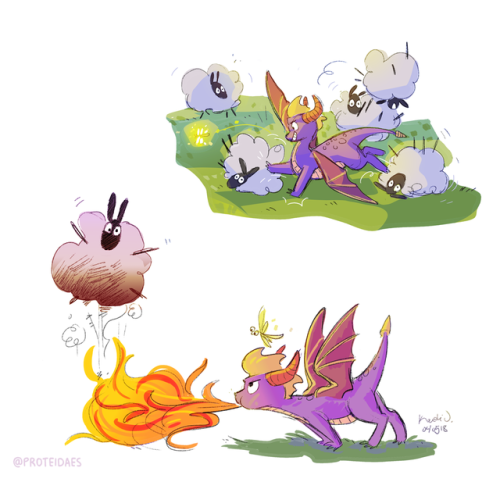 Heard the good news that we get a Spyro the Dragon remaster finally! Love this spunky purple boy&nbs