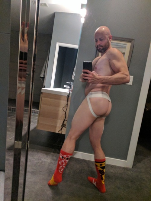 mtnbikegear - Taking turns wearing and cumming in this jock. I...