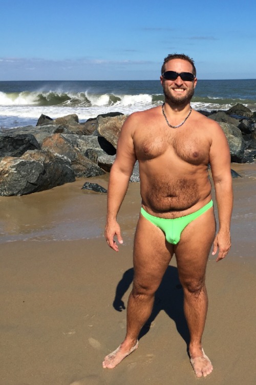 rwraith55: Sported my neon green Cocksox speedo over the weekend for Rehoboth Beach Bear Weekend 201