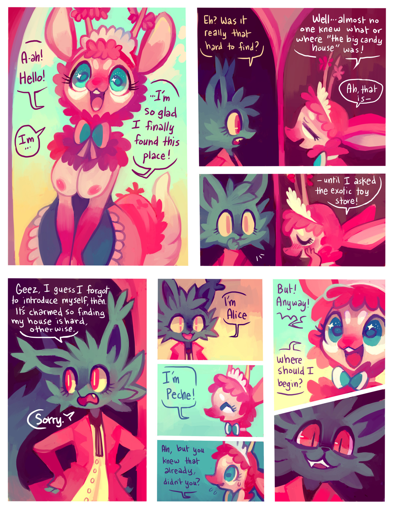 forbiddenflora:First half of Cherry Heart! Cover - p8 Found on my Patreon  Omai~