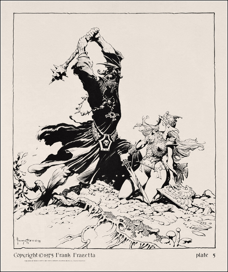 fer1972:  Lord of the Rings illustrated by Frank Frazetta in 1975 