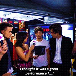 germnotta:  One Direction comment on Lady Gaga’s VMA performance during their movie