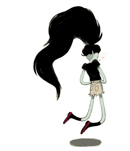 charmainevee:  top ponytail & undercut FOREVER!! can I just draw Marceline and her wardrobe, forever? please? this smacks of Matt Forsythe, apologies.