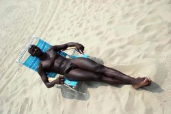 blkbugatti:  Black beach boy  #Relaxation #Dark Coco