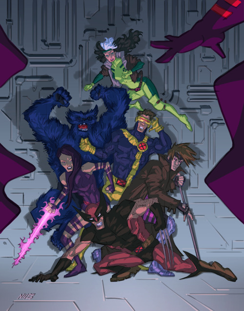 X-Men Blue Team / X-May 2020I don’t think I’ve ever drawn this team, this era as a whole. Closing ou