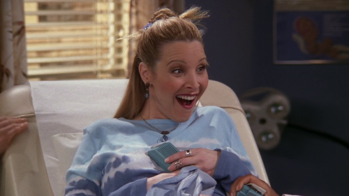 emmynominees: lisa kudrow as phoebe and ursula buffay in season four of friends primetime emmy award