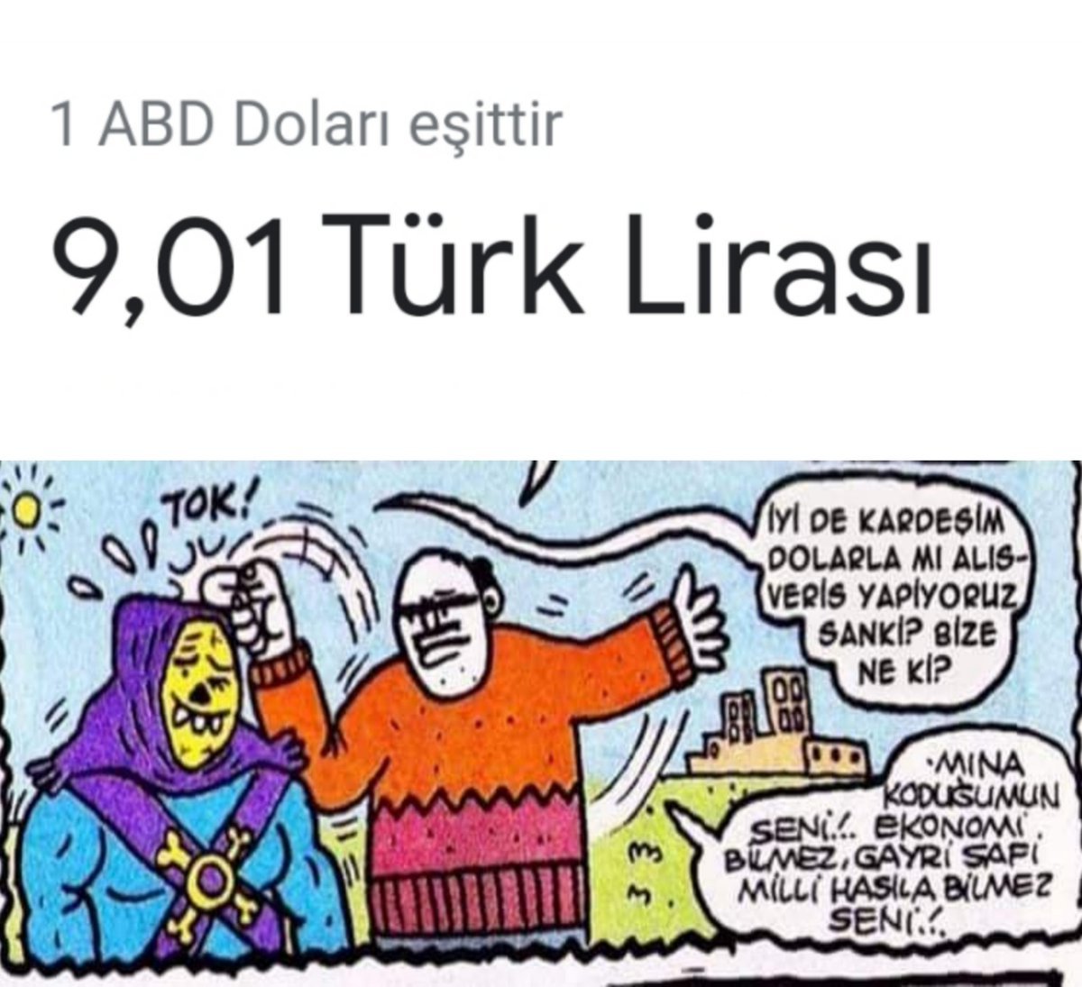 1 ABD Doları eşittir 9,01...