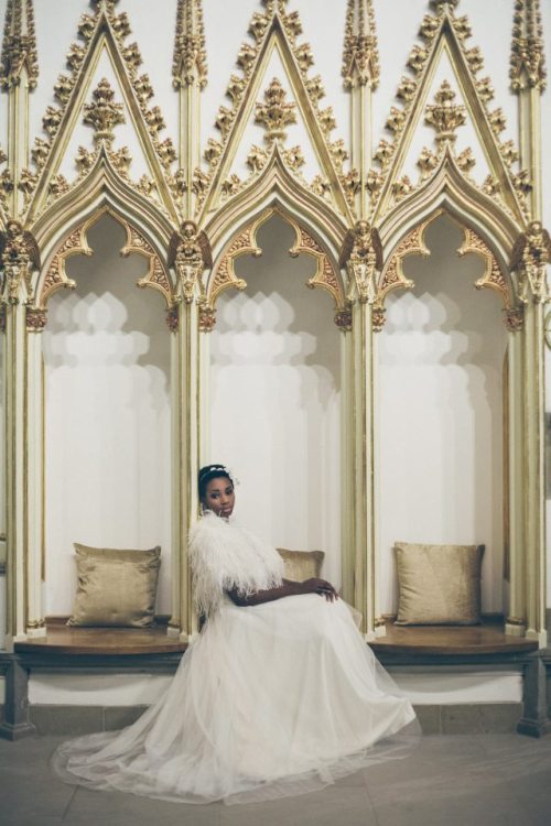 queennubian:devoutfashion:Carmen EkpoStyling &amp; Gowns – The White Room (Chloe Curry) Ph