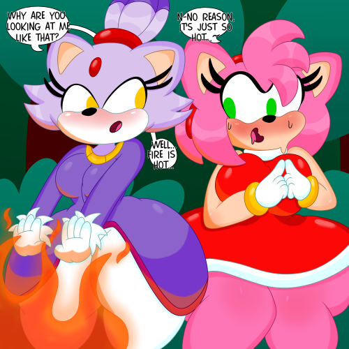 Has anyone else seen that Sonic Channel comic where Amy seems to be turned on by Blaze using her pow