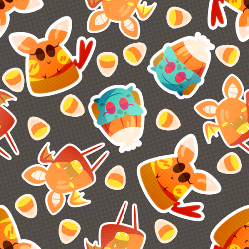 pokemonpalooza: Fun, spooky candy corn Pokemon backgrounds! How delicious! Even though I don’t