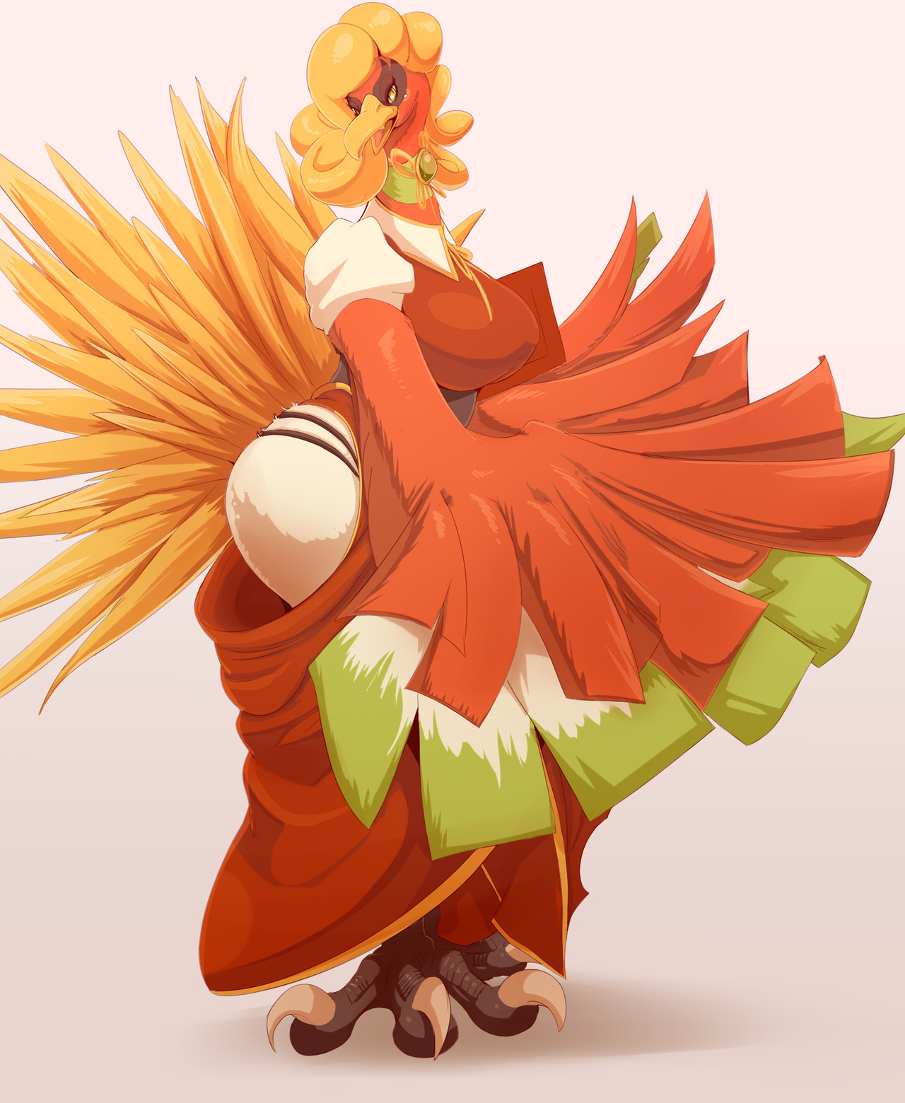 hurikata:   lady luiante HO-OH in lunar festival outfit ~ for lenienHO-OH © The